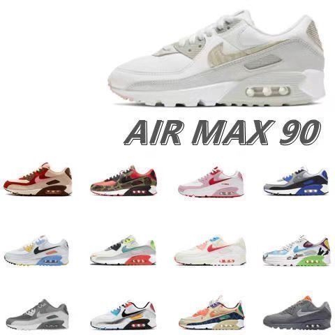1 NIKE AIR MAX 90 Air-cushioned shoes for men and women, casual sports shoes
