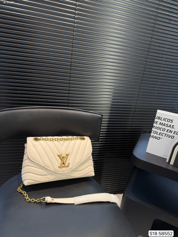 Louis Vuitton women's shoulder cross arm chain bag