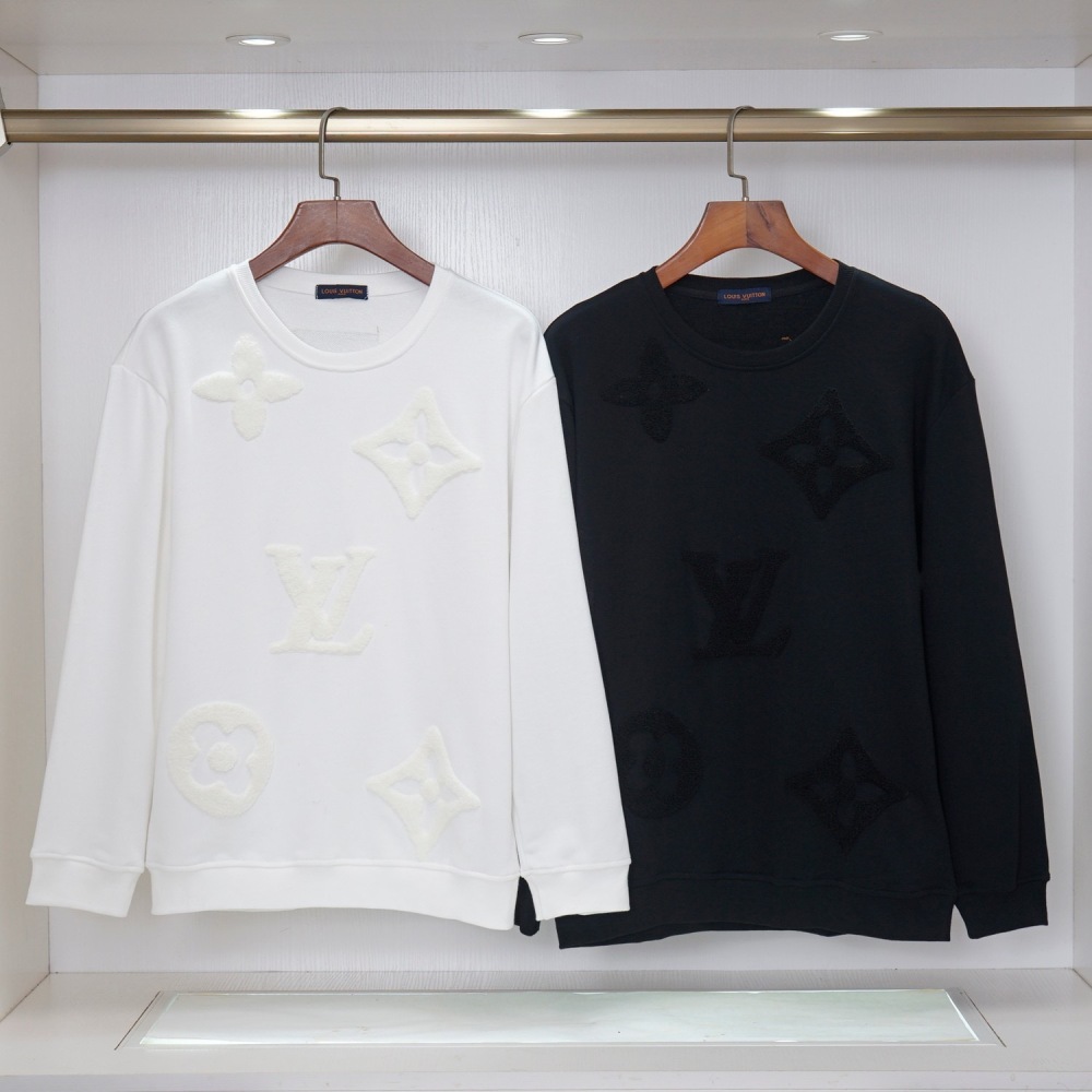 LOUIS VUITTON Embroidered Towel Crew Neck Sweatshirt, Unisex