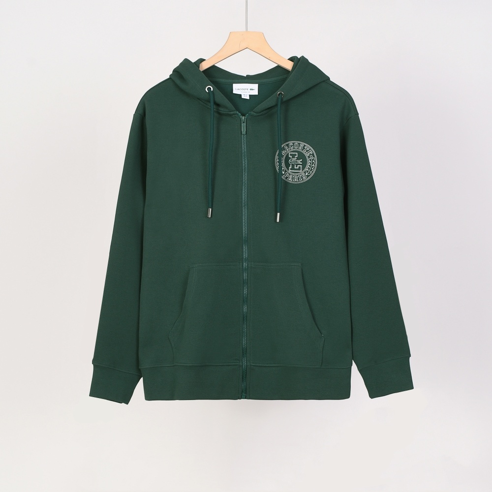 LACOSTE Hooded zippered sweatshirt jacket 2