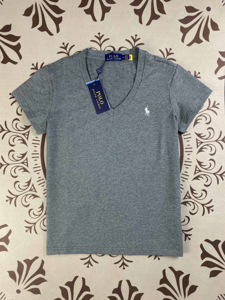 Ralph Lauren Women's Casual V-neck Short-sleeved T-shirt