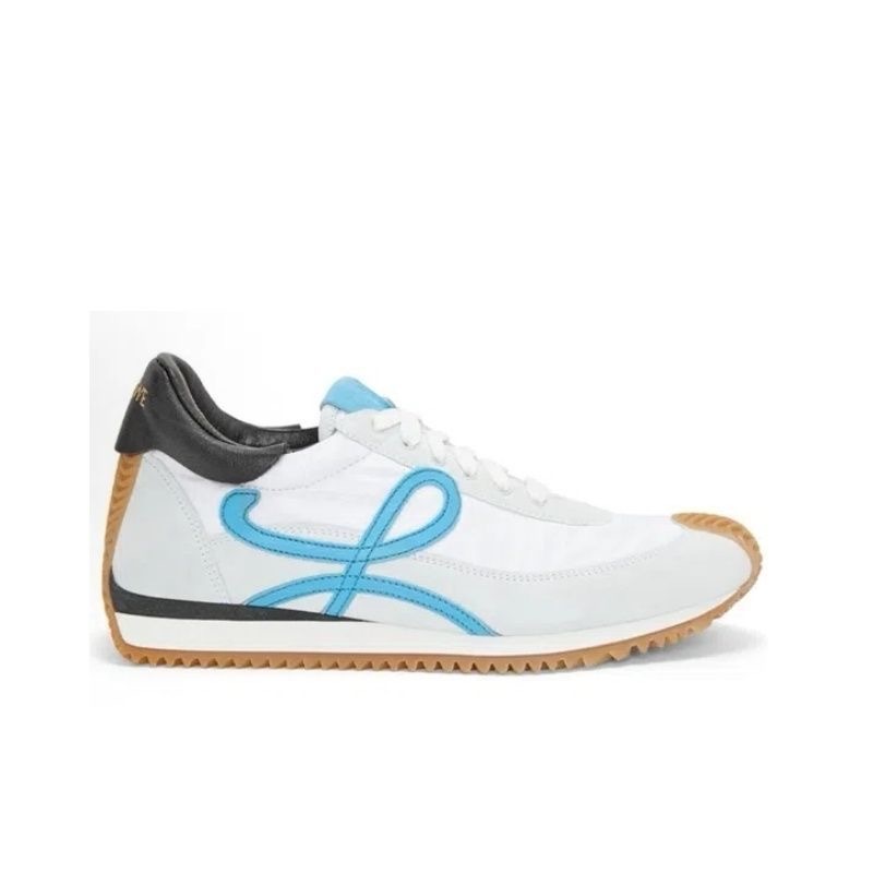 LOEWE New Retro Lace-up Cortez Shoes Women's Hidden Wedge Heel Classic German Training Shoes Versatile Sports Casual