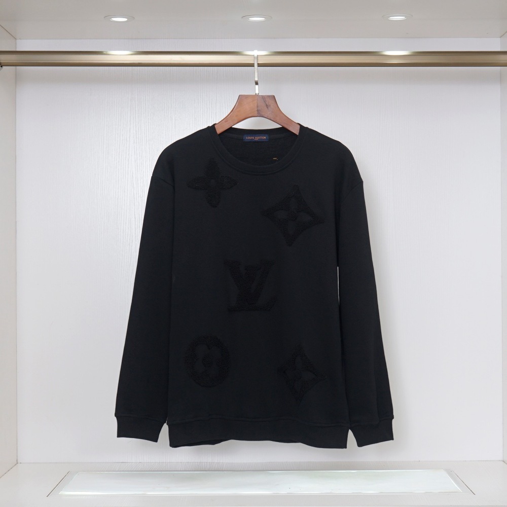 LOUIS VUITTON Embroidered Towel Crew Neck Sweatshirt, Unisex