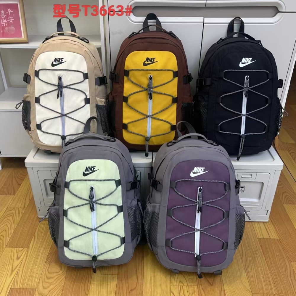 NIKE 5-color outdoor men's and women's casual sports backpack