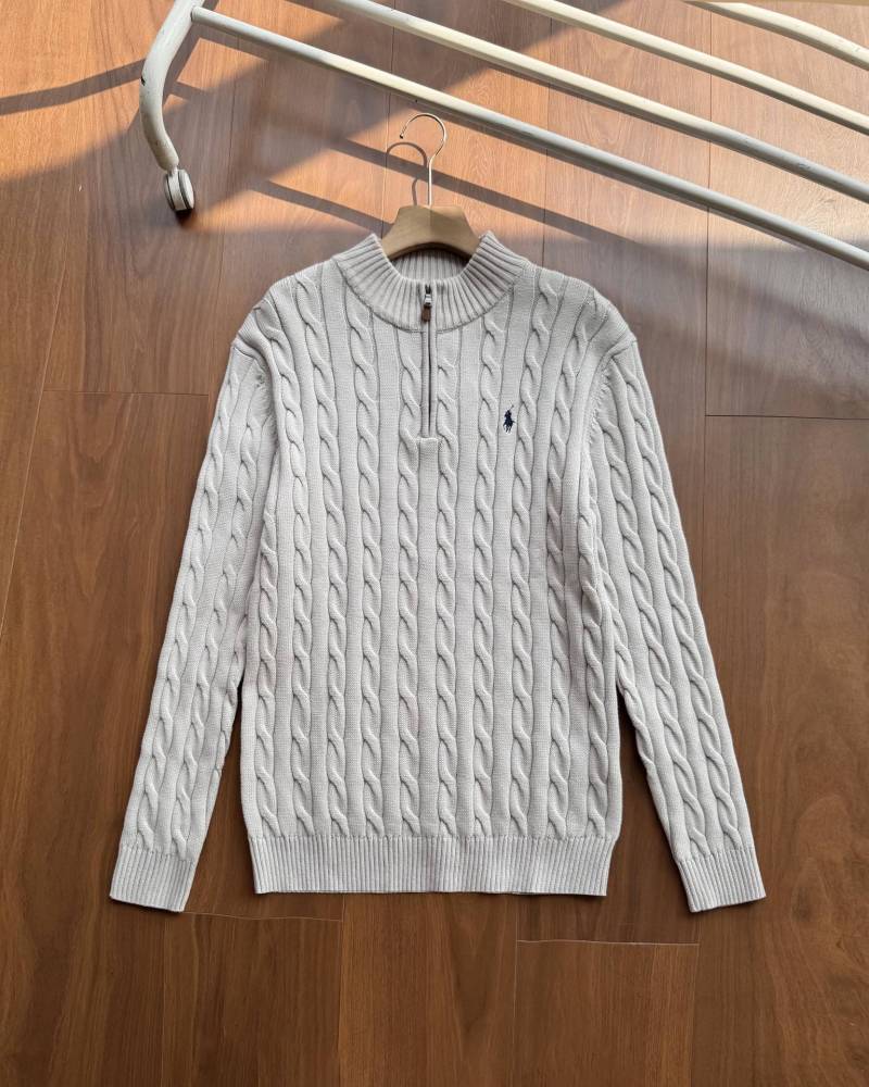 Ralph Lauren stand up collar half zip sweater