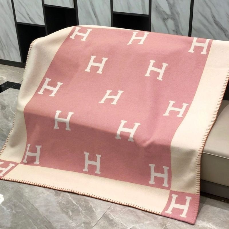 Hermès cashmere wool blanket, sofa blanket, all-season blanket, office towel blanket, nap blanket, air conditioning blanket