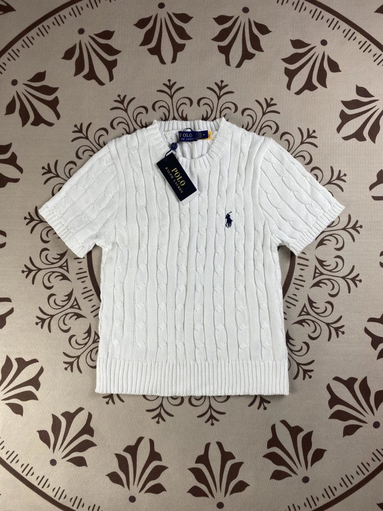 Ralph Lauren Women's Crew Neck Short Sleeve Sweater