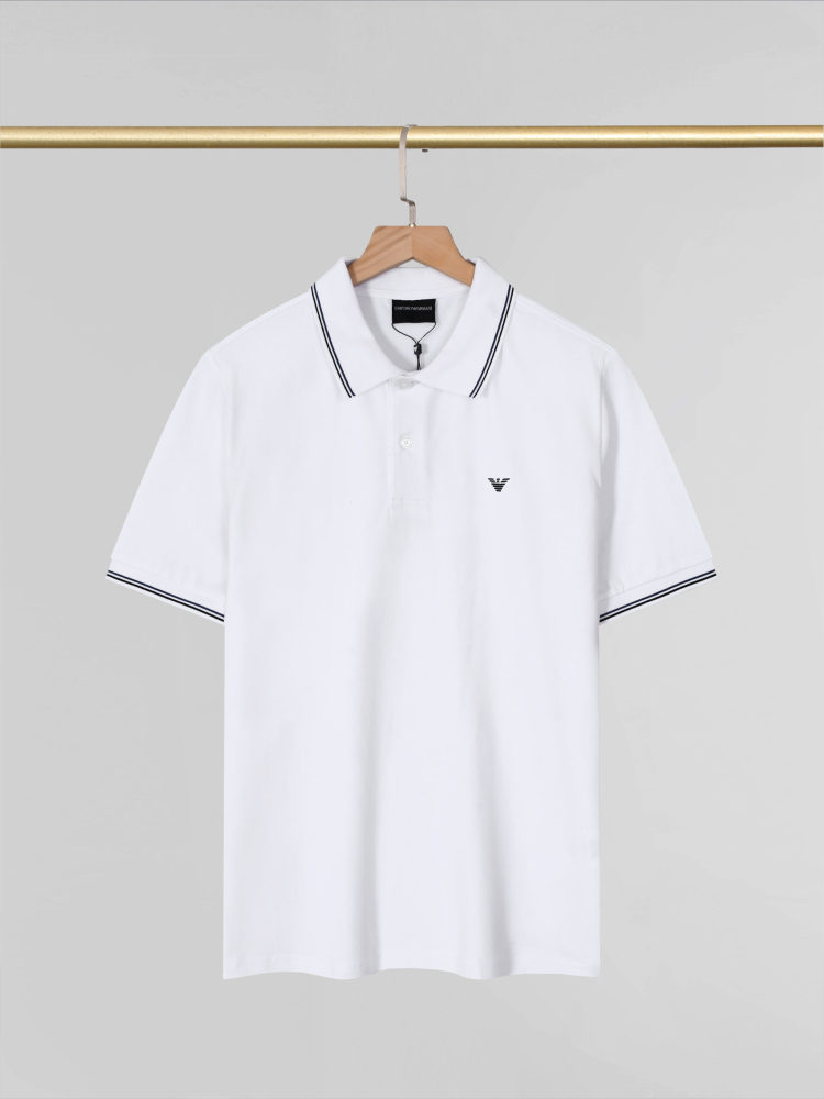 Armani polo shirt with collared short sleeves
