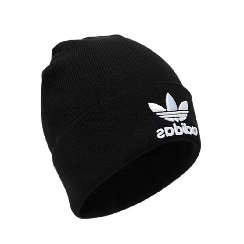 ADIDAS Fall\/Winter Adidas Originals Knit Hat for Men and Women, Windproof Wool Hat, Casual Warm Beanie