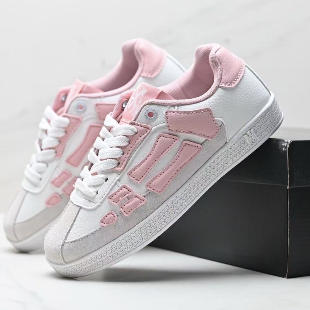 AMIRI Skeleton Design Suede & Leather Trainers