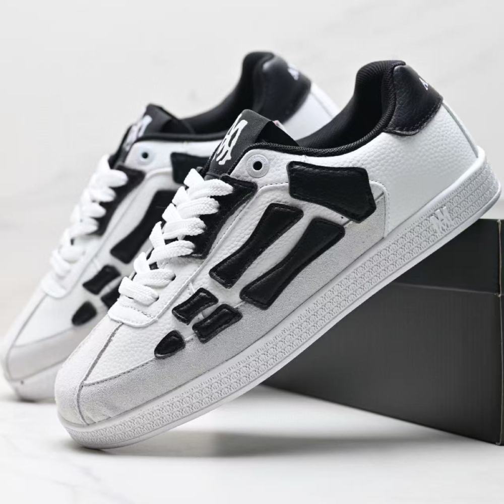 AMIRI Skeleton Design Suede & Leather Trainers