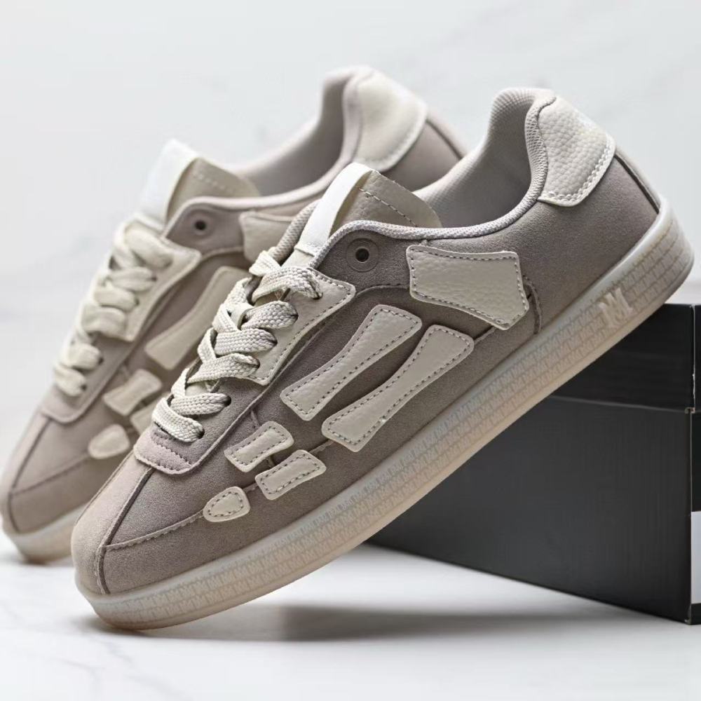 AMIRI Skeleton Design Suede & Leather Trainers