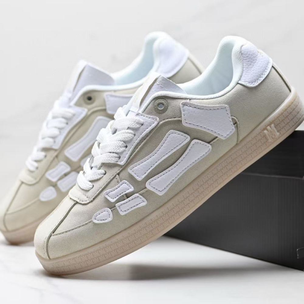 AMIRI Skeleton Design Suede & Leather Trainers