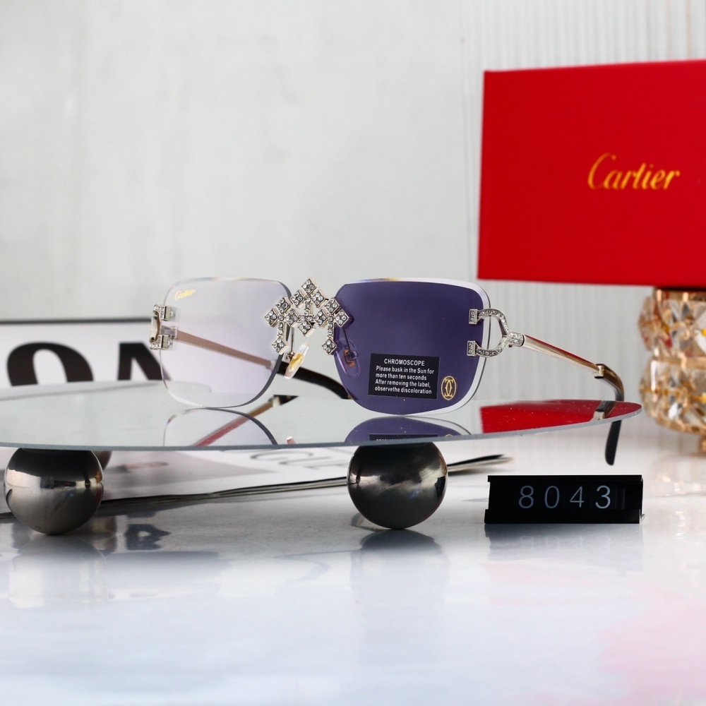 Cartier Rimless Sunglasses 4325