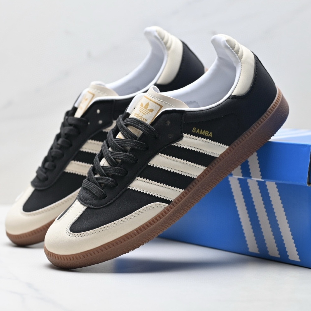 adidas Samba OG Retro Suede & Leather Low-Top Sneakers 27