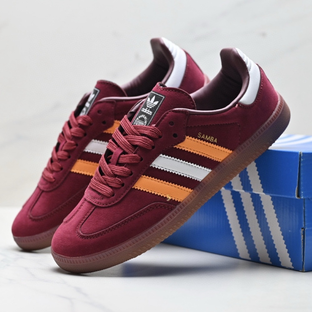adidas Samba OG Retro Suede & Leather Low-Top Sneakers 27