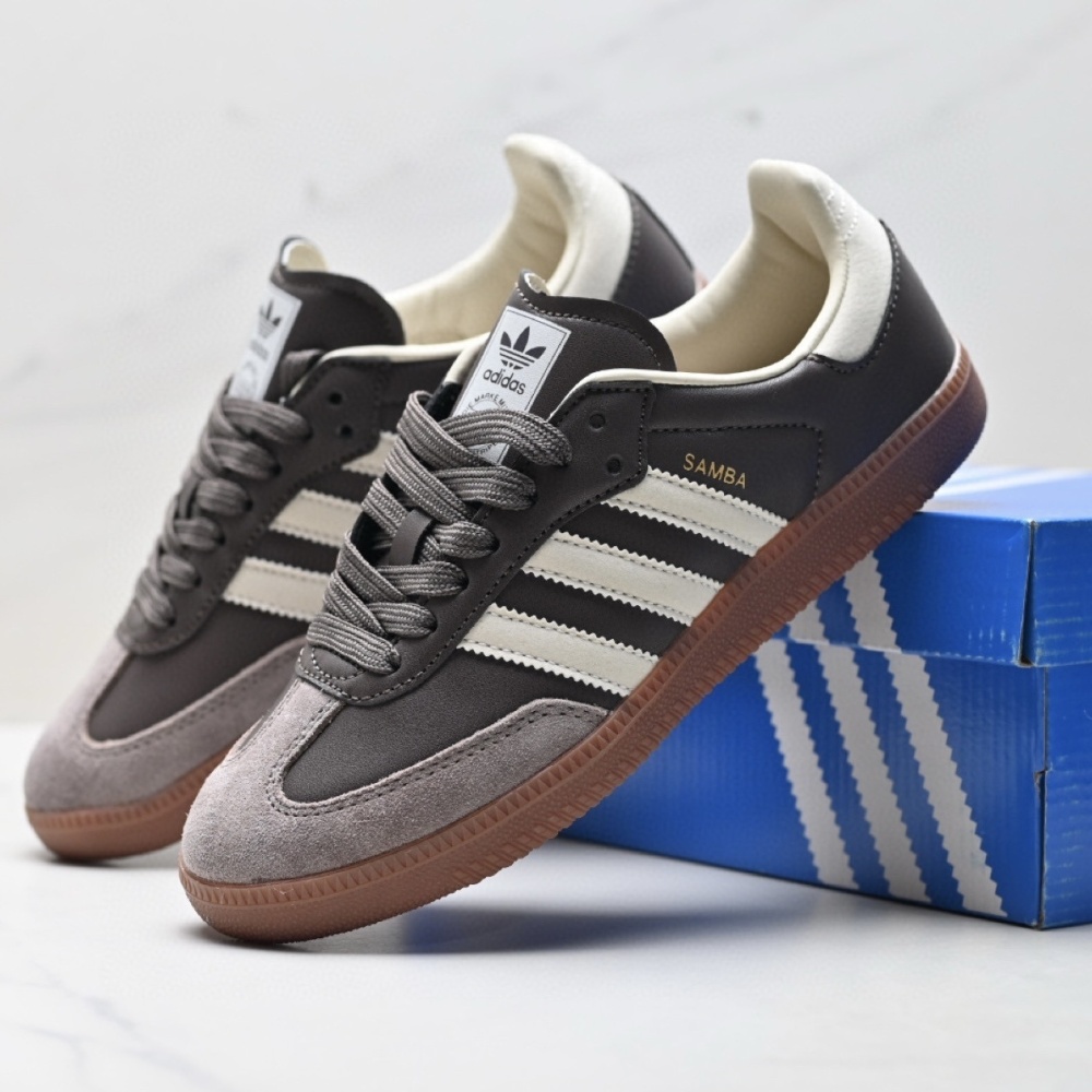 adidas Samba OG Retro Suede & Leather Low-Top Sneakers 27