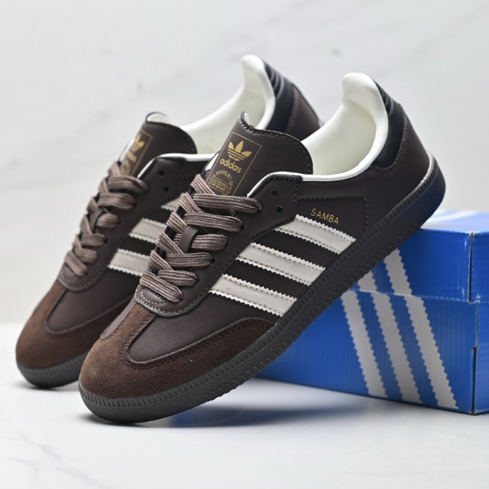 adidas Samba OG Retro Suede & Leather Low-Top Sneakers 27