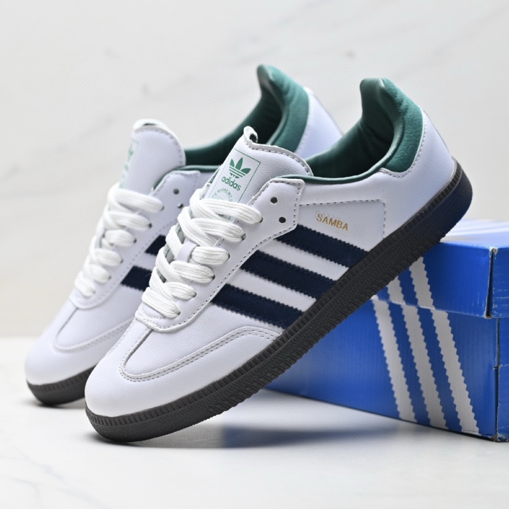 adidas Samba OG Retro Suede & Leather Low-Top Sneakers 27