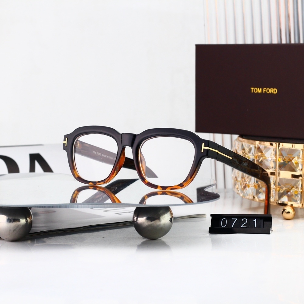 Tom Ford Signature T Accent Retro Square Eyeglasses 0721