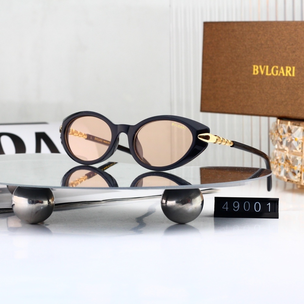 Bulgari Serpenti Snake Temple Oval Cat-Eye Sunglasses 49001