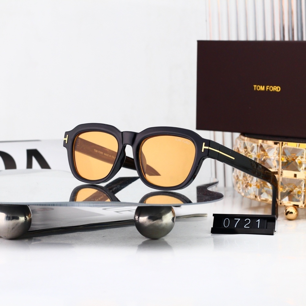 Tom Ford Signature T Accent Retro Square Eyeglasses 0721