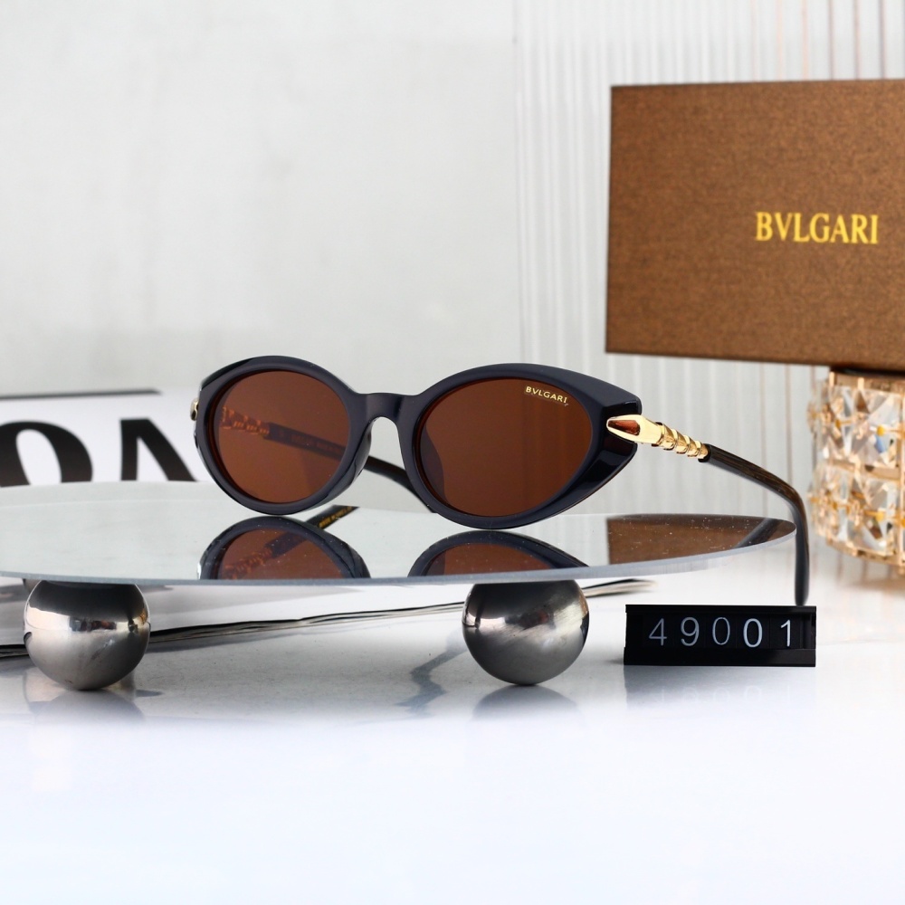 Bulgari Serpenti Snake Temple Oval Cat-Eye Sunglasses 49001