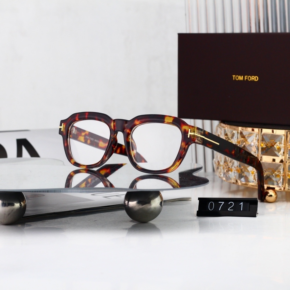 Tom Ford Signature T Accent Retro Square Eyeglasses 0721