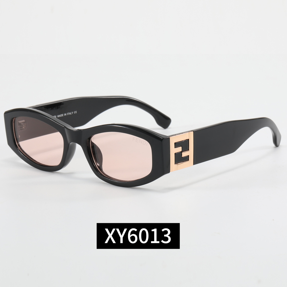 Fendi FF Logo Rectangular Cat-Eye Sunglasses (Multi-Color) 6013