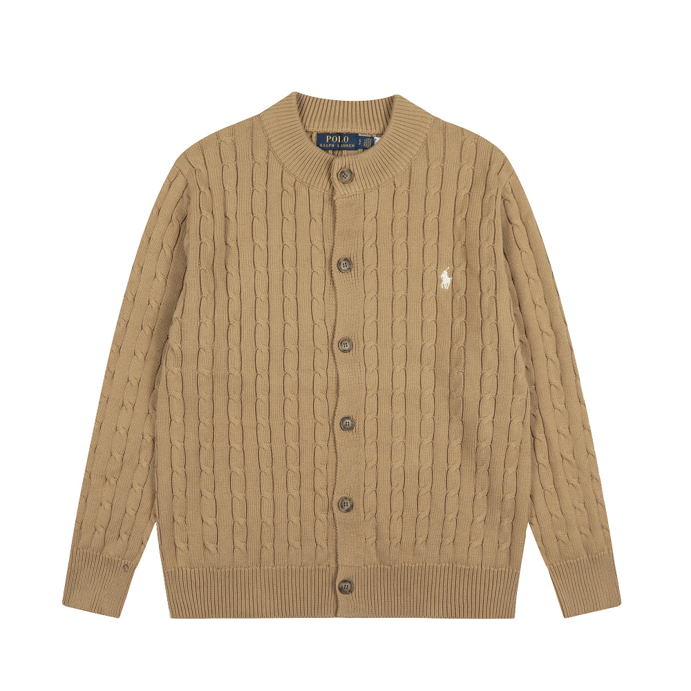 Ralph Lauren Men's & Women's Iconic Pony Cotton Cable-Knit Cardigan