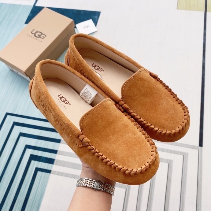 UGG Dakota Slip-On Loafer Slipper with Fur Lining