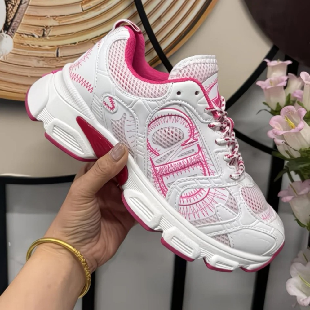 Dior Retro CD Logo Mesh Running Shoes