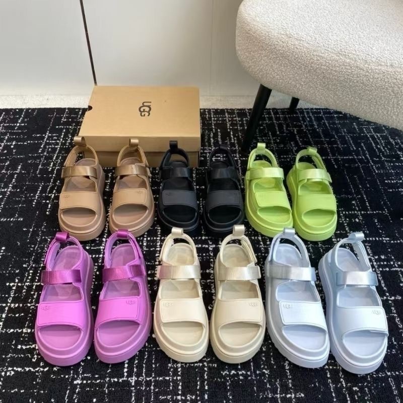 UGG Women's Platform Sandal with Adjustable Strap