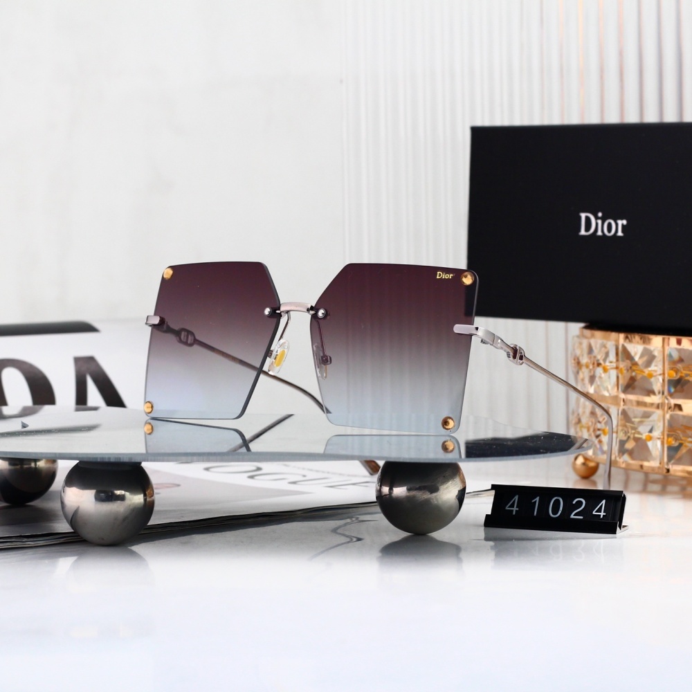 Dior Rimless Square Sunglasses