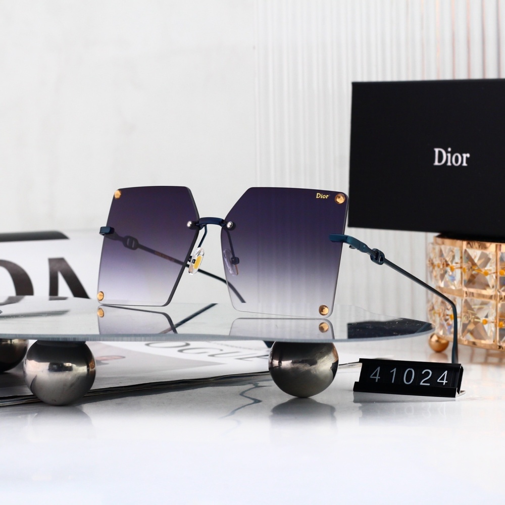 Dior Rimless Square Sunglasses