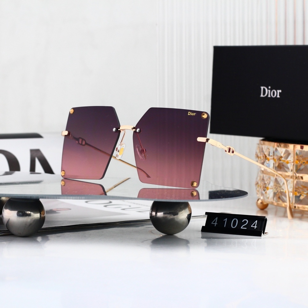 Dior Rimless Square Sunglasses