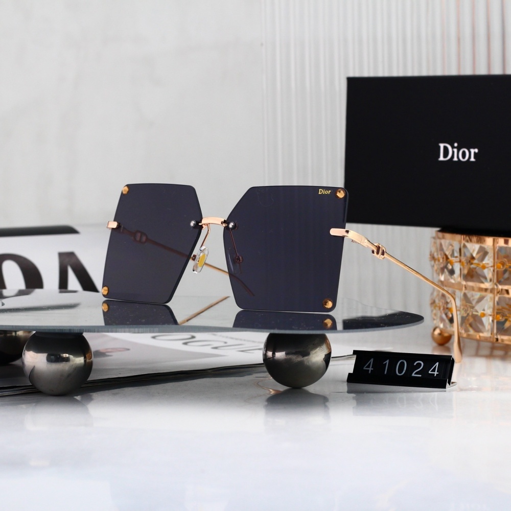 Dior Rimless Square Sunglasses
