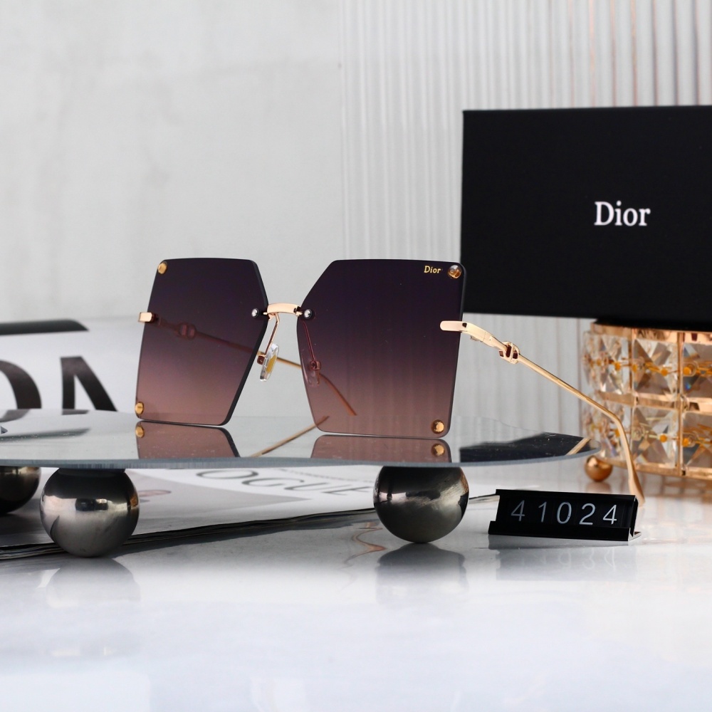 Dior Rimless Square Sunglasses