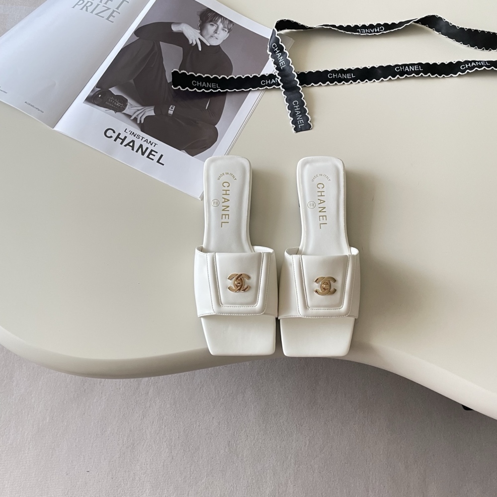 Chanel Interlocking CC Slide Sandals Collection
