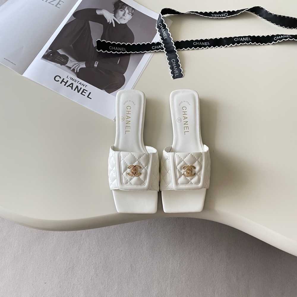 Chanel Interlocking CC Slide Sandals Collection