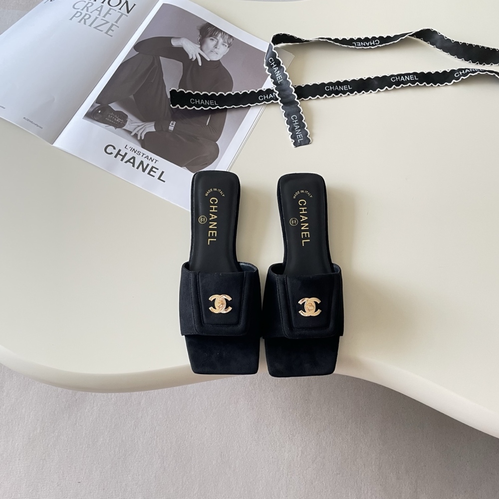 Chanel Interlocking CC Slide Sandals Collection