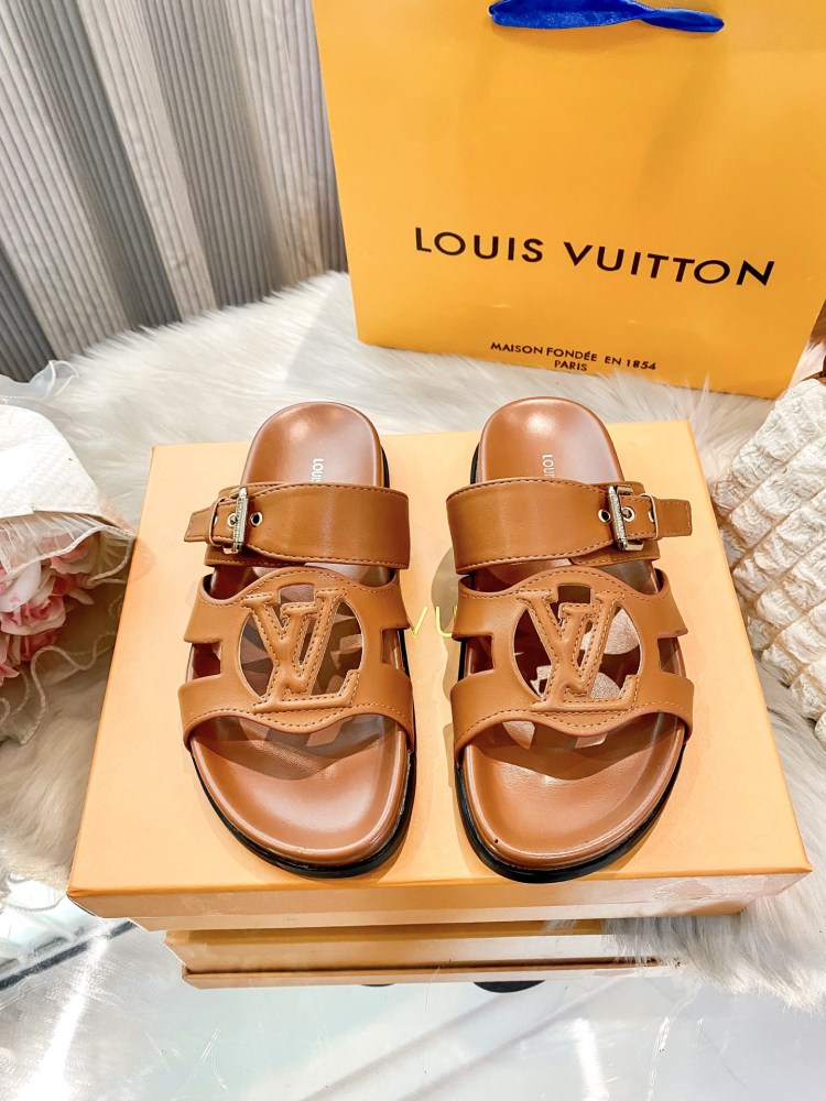 Louis Vuitton LV Cut-Out Flat Sandals