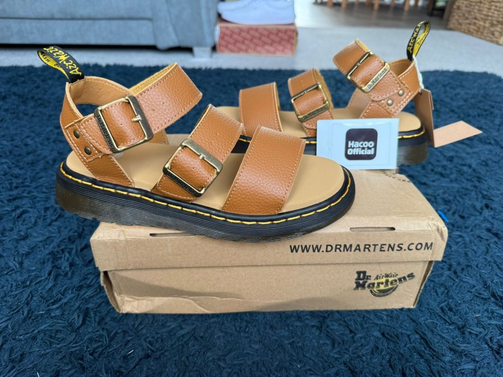 Dr. Martens Gryphon Leather Strap Sandals Platform Summer Shoes