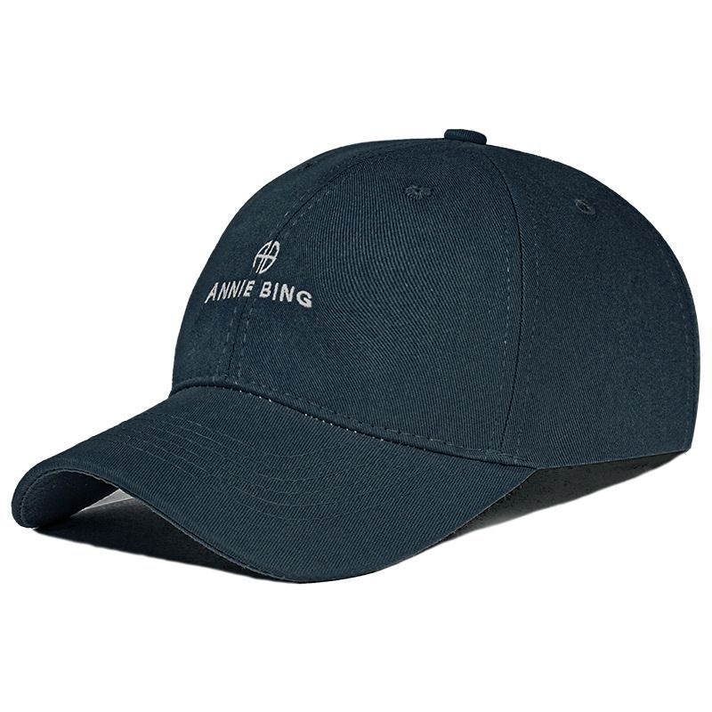 ANINE BING washed distressed letter embroidered baseball cap