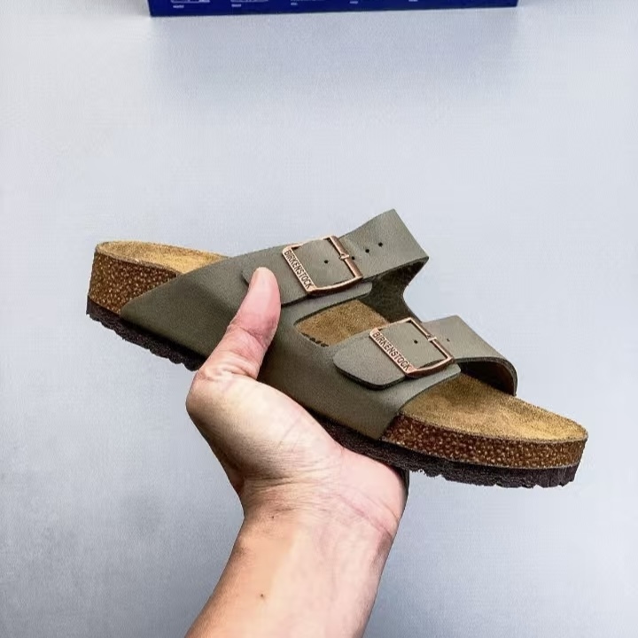 Birkenstock Boston & Arizona Style Suede Footwear, Cork Footbed