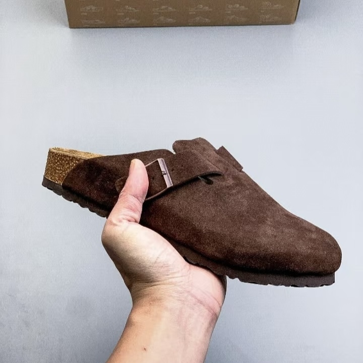 Birkenstock Boston & Arizona Style Suede Footwear, Cork Footbed