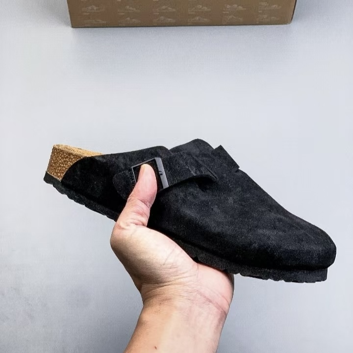 Birkenstock Boston & Arizona Style Suede Footwear, Cork Footbed