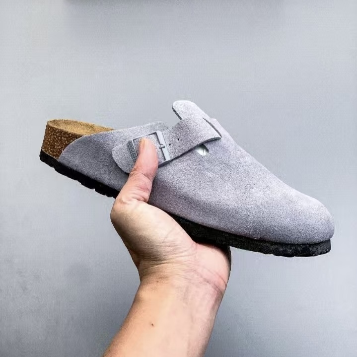 Birkenstock Boston & Arizona Style Suede Footwear, Cork Footbed