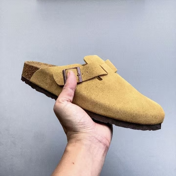 Birkenstock Boston & Arizona Style Suede Footwear, Cork Footbed