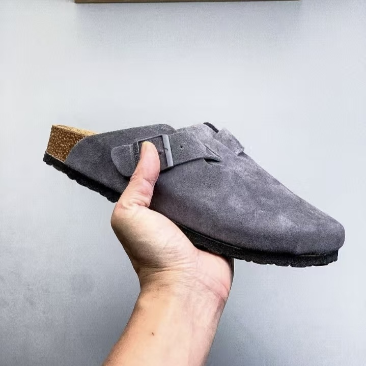 Birkenstock Boston & Arizona Style Suede Footwear, Cork Footbed